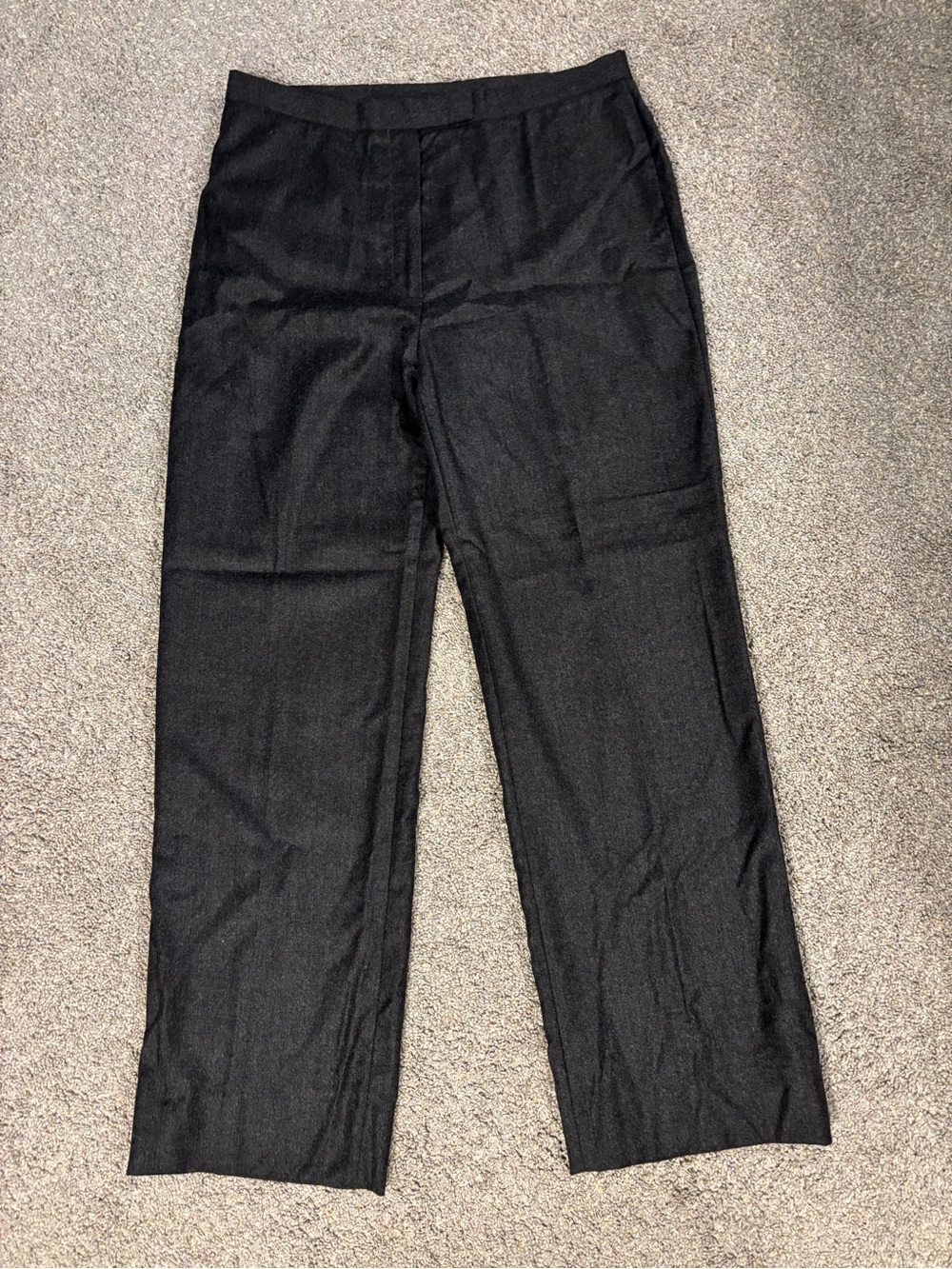 Bernard Zins Paris Women’s Critere Wool Cashmere Solid Gray Dress Pants Sz 10